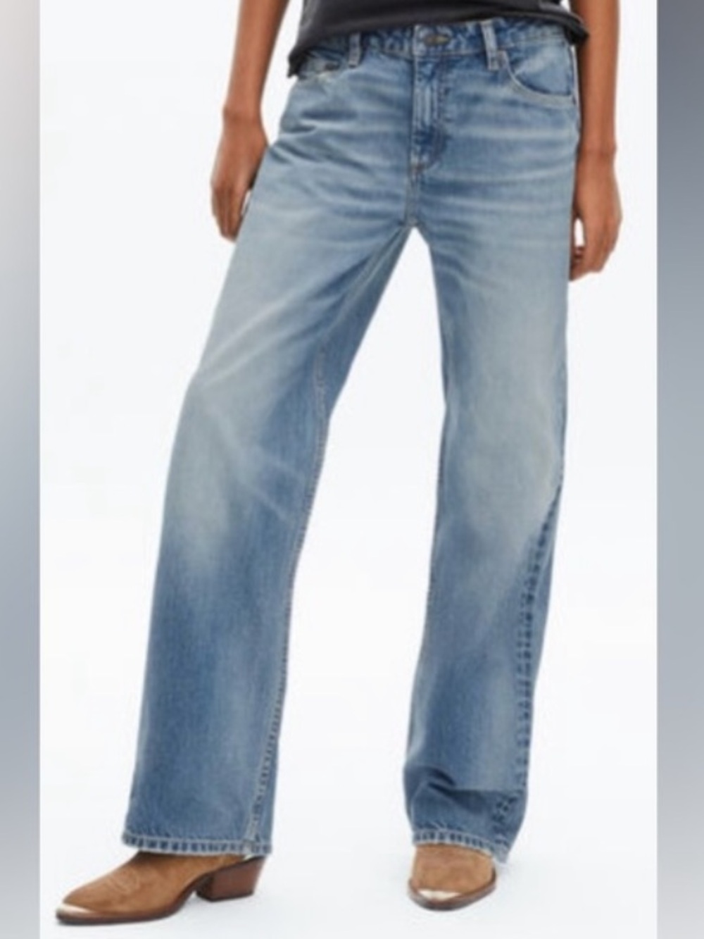 The Kooples Womens Light Blue Wide Leg Denim Jeans NWT Size 30